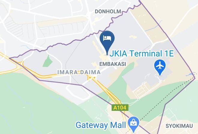 Nairobi - The Pebble Beach Hotel Maps