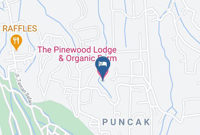 Bogor Regency - The Pinewood Lodge & Organic Farm Maps