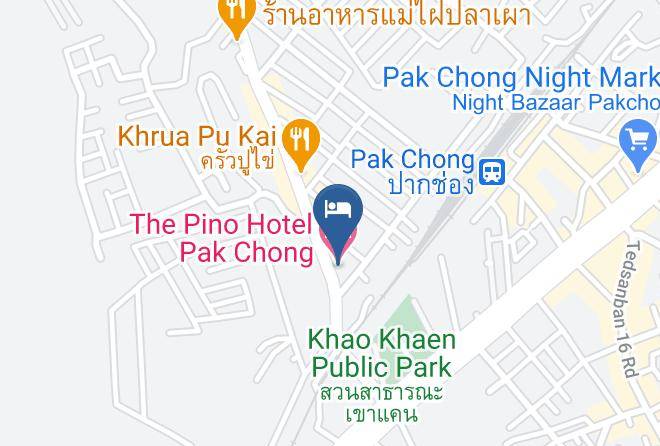 Amphoe Pak Chong - The Pino Hotel Pak Chong Maps