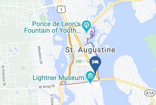 St Johns - The Pirate Haus Inn Maps