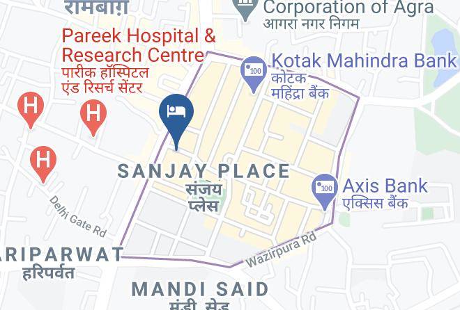 Agra - The Pl Palace Maps