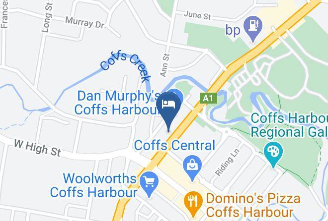 Coffs Harbour - The Plantation Hotel Maps