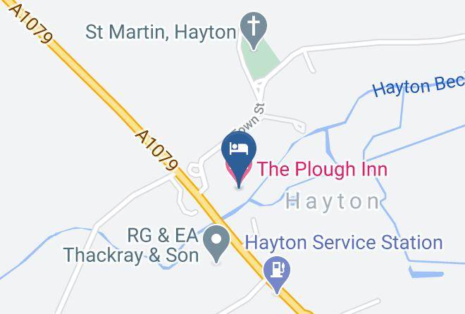 East Riding Of Yorkshire - The Plough Inn Hotel Maps