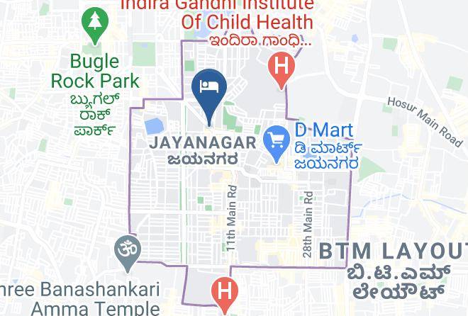 Bengaluru - The President Hotel Jayanagar Maps