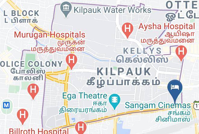 Chennai - The Pride Hotel Chennai Maps