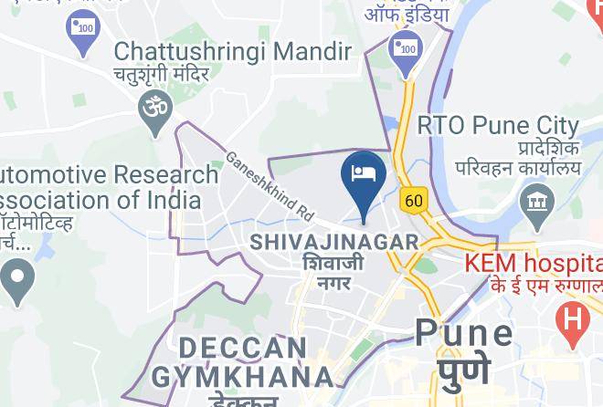 Pune - The Pride Hotel Pune Maps