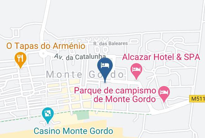 Vila Real De Santo Antonio - The Prime Energize Monte Gordo Maps