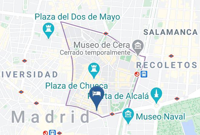 Madrid - The Principal Madrid Hotel Maps