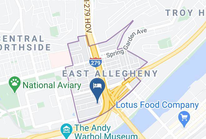 Allegheny - The Priory Hotel Maps