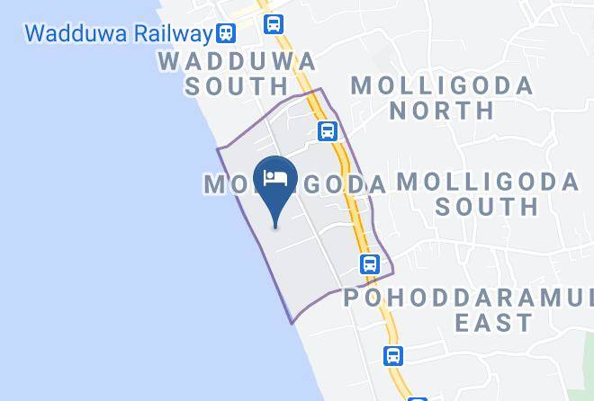 Colombo - The Privilege Ayurveda Beach Resort Maps