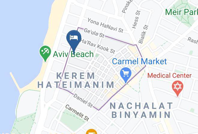 Tel Aviv Yafo - The Promenade Art By Tlv2go Maps