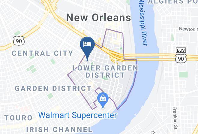 Orleans Par - The Prytania Oaks Hotel Maps