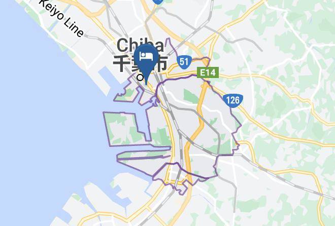 Chiba City Chuo Ward - The Qube Hotel Chiba Maps