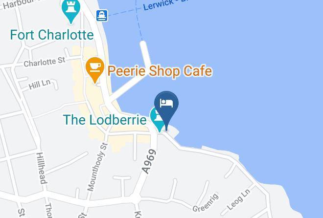 Shetland Islands - The Queens Hotel Lerwick Maps