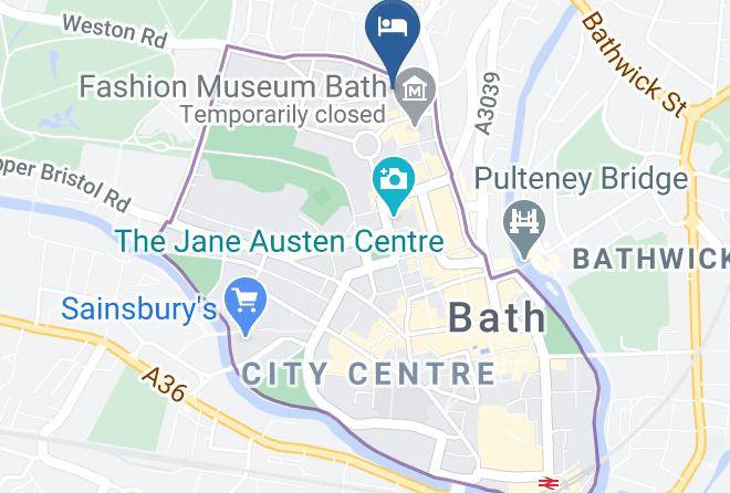 Bath And North East Somerset - The Queensberry Hotel Bath Maps