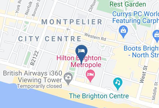 Brighton And Hove - The Queensbury Hotel Maps