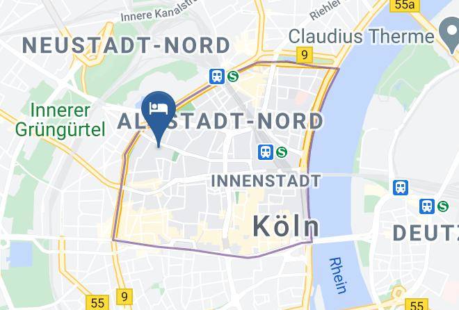 Cologne - The Qvest Hotel Maps