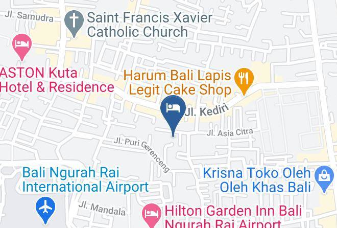 Badung Regency - The Radiant Hotel & Spa Maps