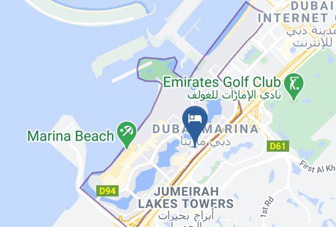 Dubai - The Radisson Blu Residence Dubai Marina Maps