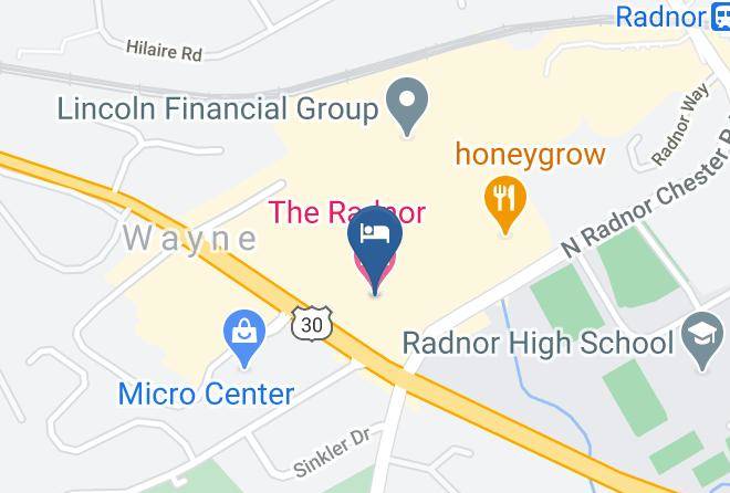 Delaware - The Radnor Hotel Maps