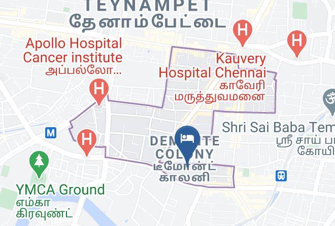 Chennai - The Raintree Hotel St Mary's Road Maps