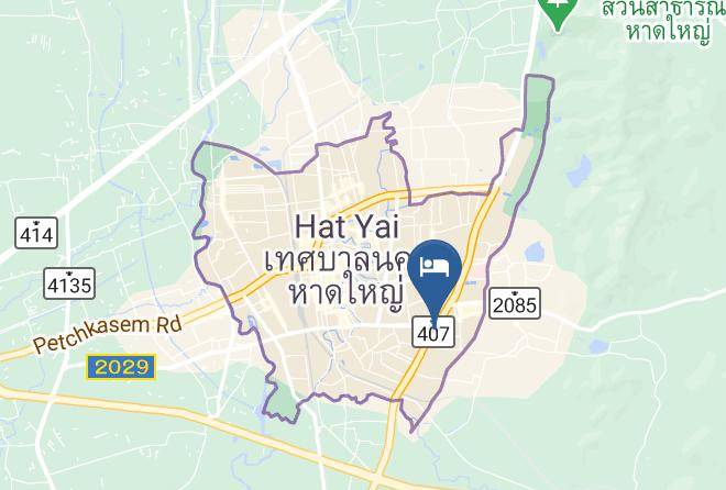 Amphoe Hat Yai - The Raise Hotel Maps