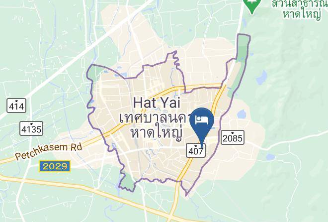 Amphoe Hat Yai - The Raise Hotel Hatyai Maps