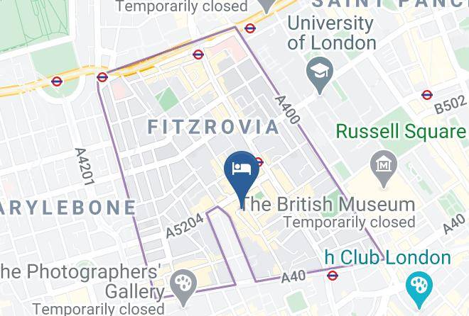 London - The Rathbone Hotel Maps