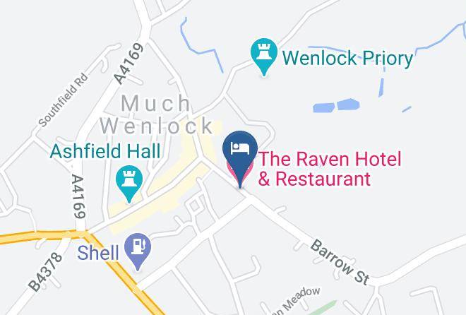 The Raven Hotel & Restaurant Map