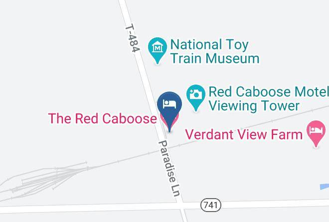 The Red Caboose Motel Map