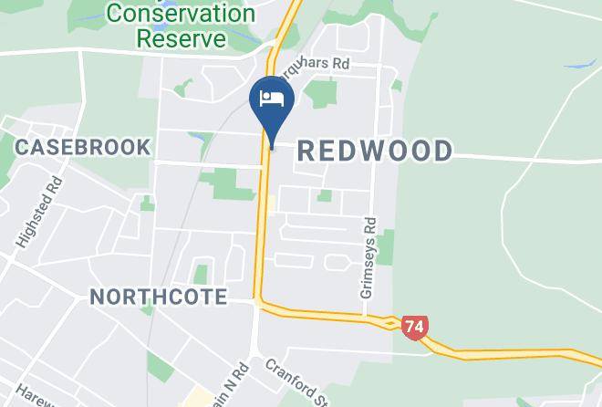 Christchurch - The Redwood Hotel Maps