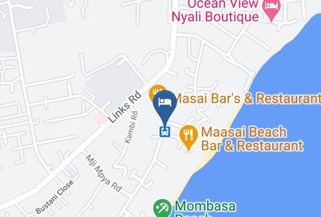 Mombasa - The Reef Hotel Mombasa Maps