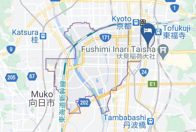 Kyoto City Minami Ward - The Reign Hotel Kyoto Maps