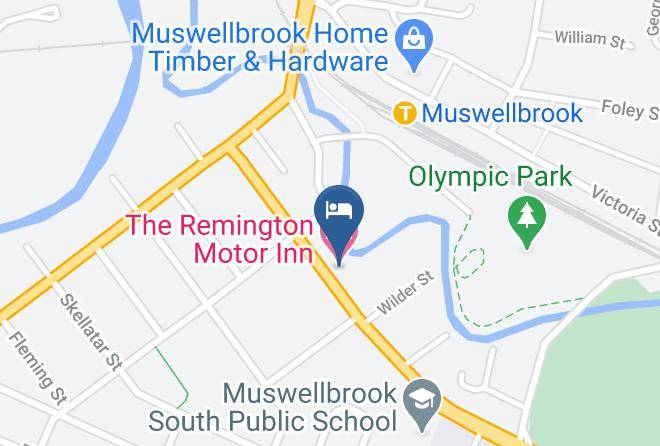 The Remington Motor Inn Map