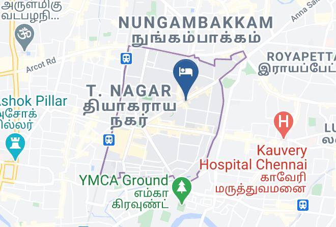 Chennai - The Residency Hotel Maps