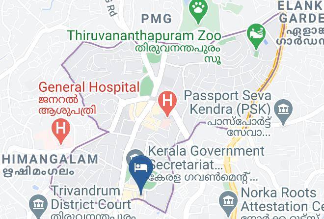 Trivandrum - Hotel Residency Tower Maps