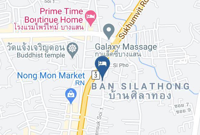 Mueang Chonburi District - The Resort Bangsaen Hotel Maps