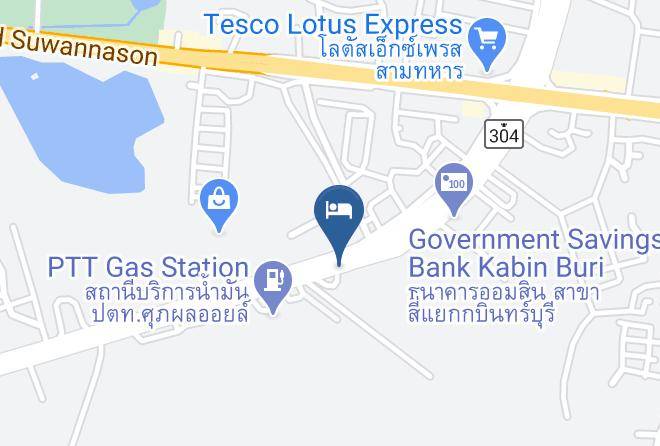 Amphoe Kabin Buri - The Resort Kabinburi Maps