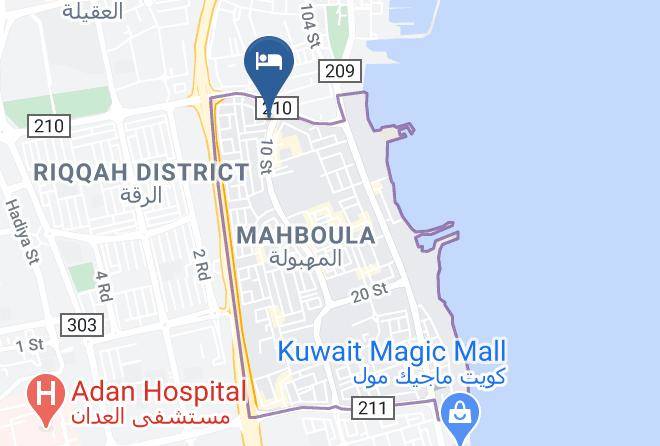 Al Mahboula - The Rester Suites Hotel Maps
