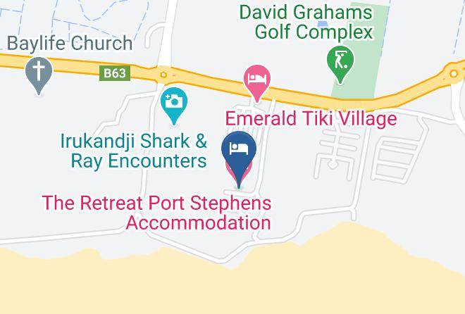 Port Stephens - The Retreat Port Stephens Accommodation Maps