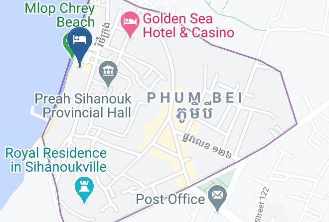 Preah Sihaknuk Town - The Rich Resort & Casino Maps