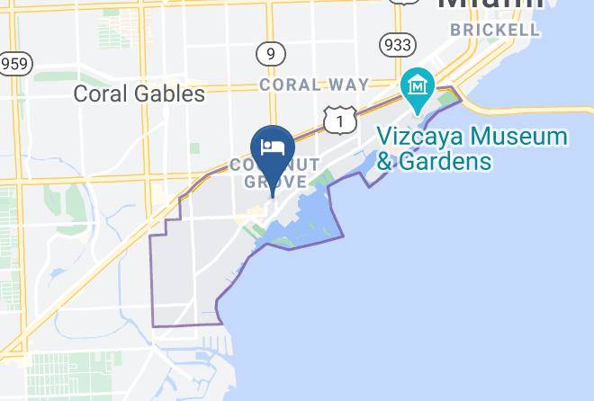 Miami Dade - The Ritz Carlton Coconut Grove Miami Maps