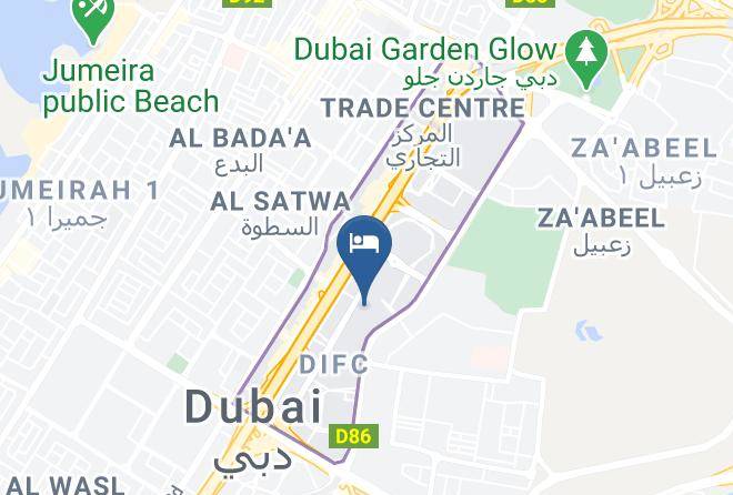 The Ritz Carlton Dubai International Financial Centre Map