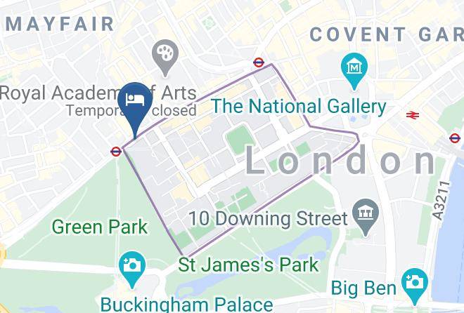 London - The Ritz London Hotel Maps