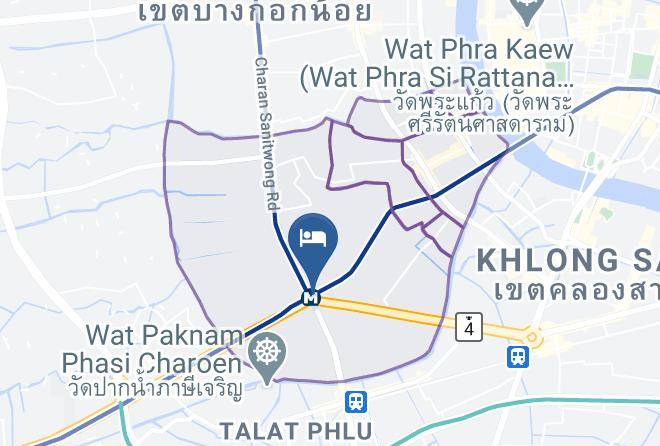 Bangkok Yai District - The Rock Bungalows Maps