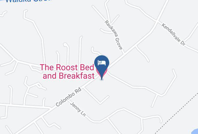 Auckland - The Roost Bed And Breakfast Maps