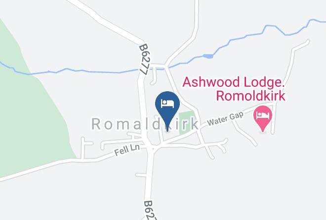 The Rose & Crown At Romaldkirk Map