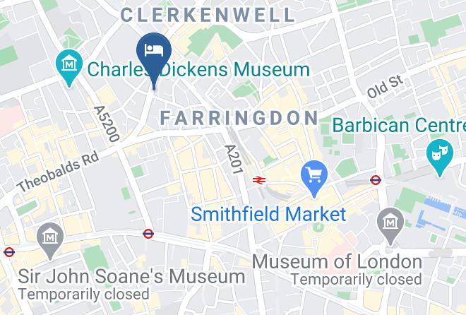 London - The Rosebery By Supercity Aparthotels Maps