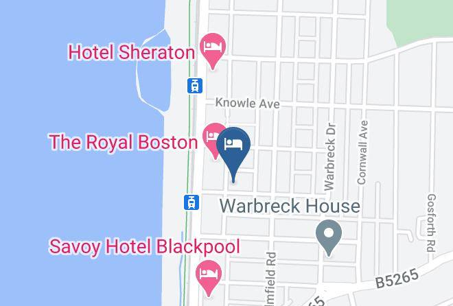 Blackpool - The Rowan Hotel Maps