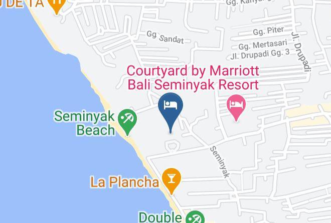 The Royal Beach Seminyak Bali Map
